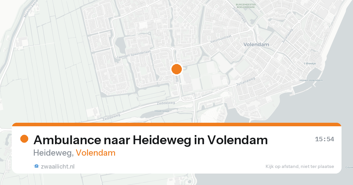Ambulance naar Heideweg in Volendam — 18 mei 2026