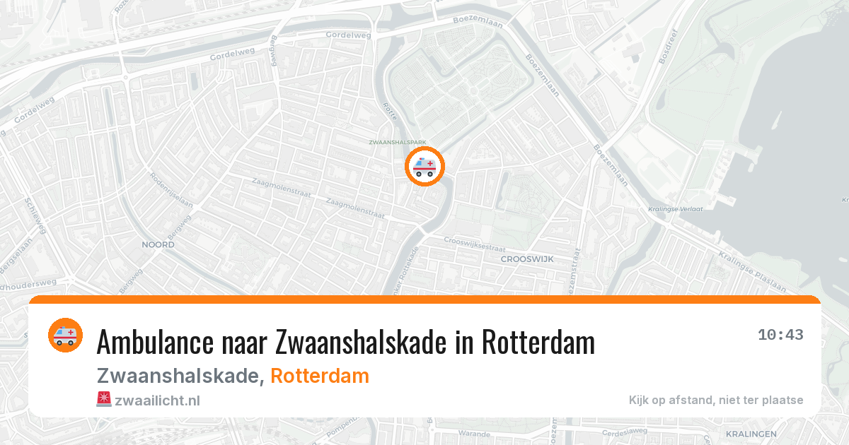 Ambulance naar Zwaanshalskade in Rotterdam — 25 jun 2026