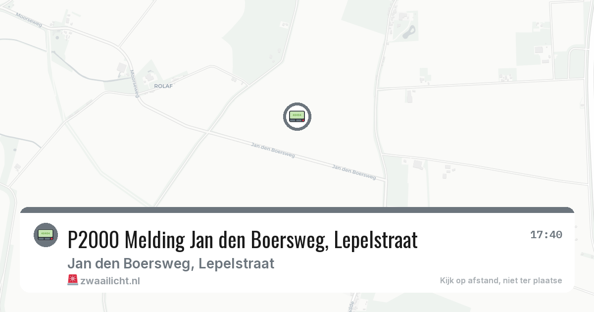 P2000 Melding Jan den Boersweg, Lepelstraat — 24 jul 2026