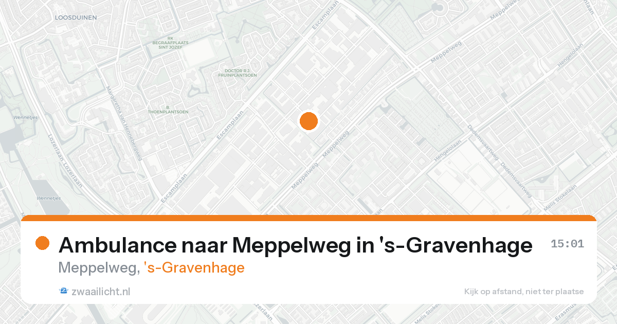 Ambulance naar Meppelweg in 's-Gravenhage — 30 jan 2026