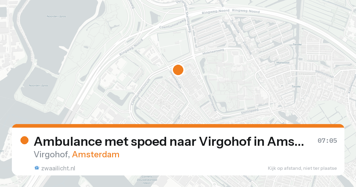 Ambulance met spoed naar Virgohof in Amsterdam — 31 jan 2026