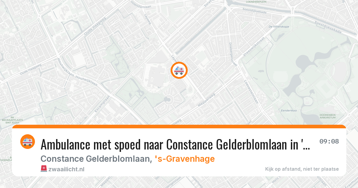 Ambulance met spoed naar Constance Gelderblomlaan in 's-Gravenhage — 23 mrt 2026