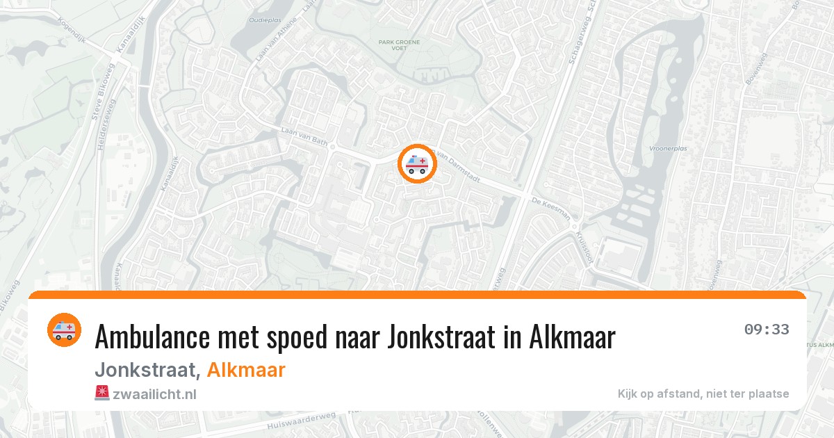 Ambulance met spoed naar Jonkstraat in Alkmaar — 18 jun 2026