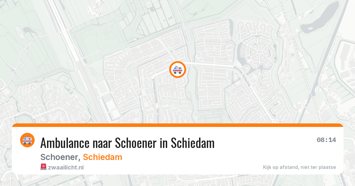 Ambulance naar Schoener in Schiedam — 12 aug 2026