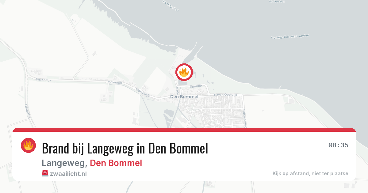 Brand bij Langeweg in Den Bommel — 23 apr 2026