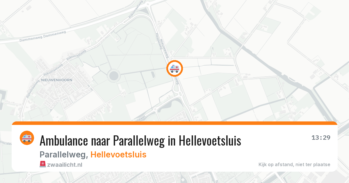 Ambulance naar Parallelweg in Hellevoetsluis — 12 jun 2026