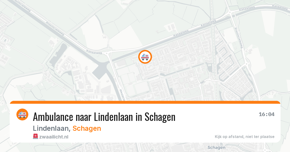 Ambulance naar Lindenlaan in Schagen — 2 jun 2026