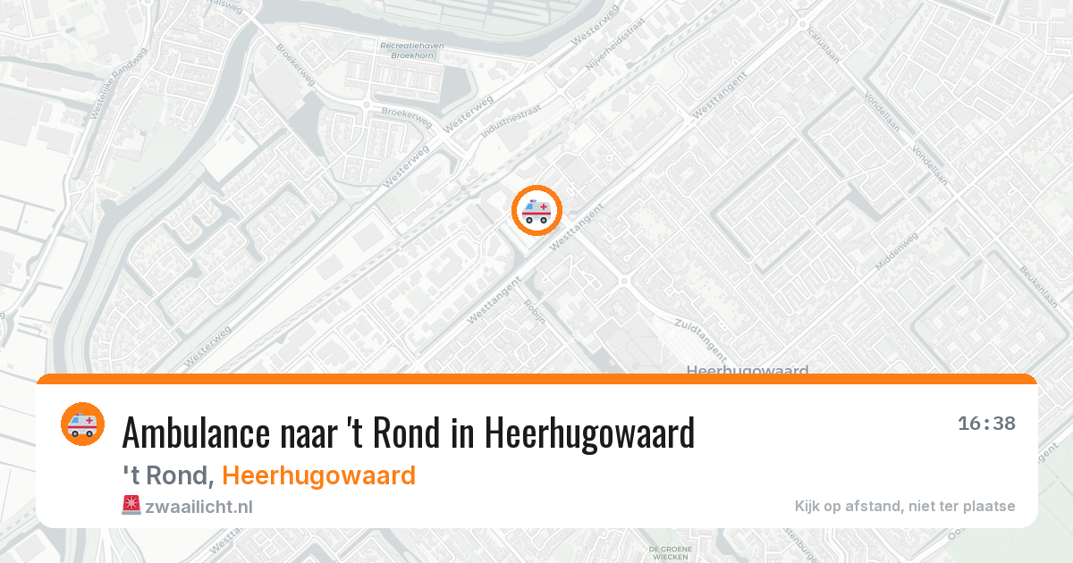 Ambulance naar 't Rond in Heerhugowaard — 17 jun 2026