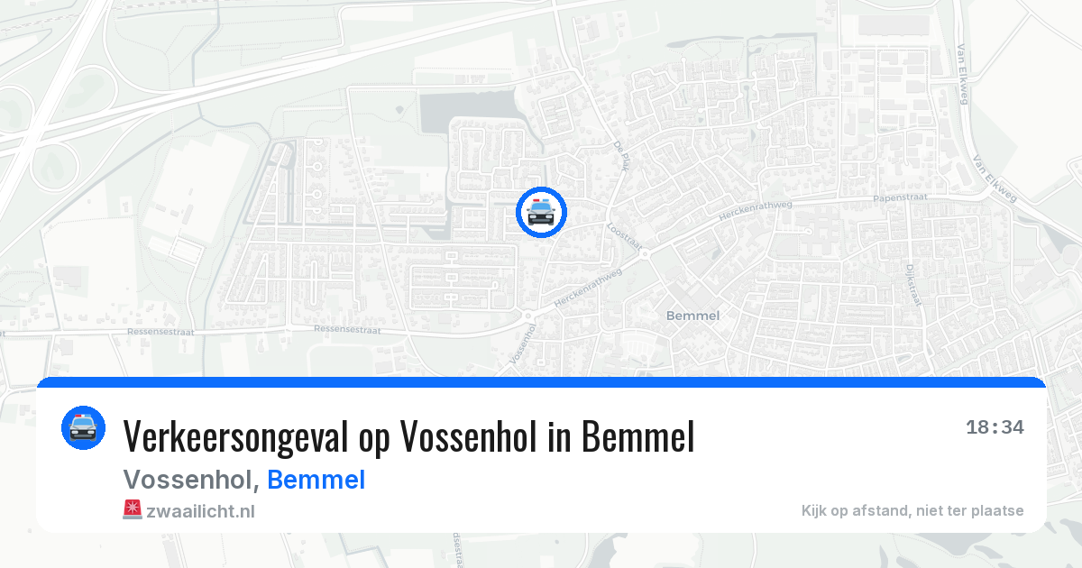 Verkeersongeval op Vossenhol in Bemmel — 6 jul 2026
