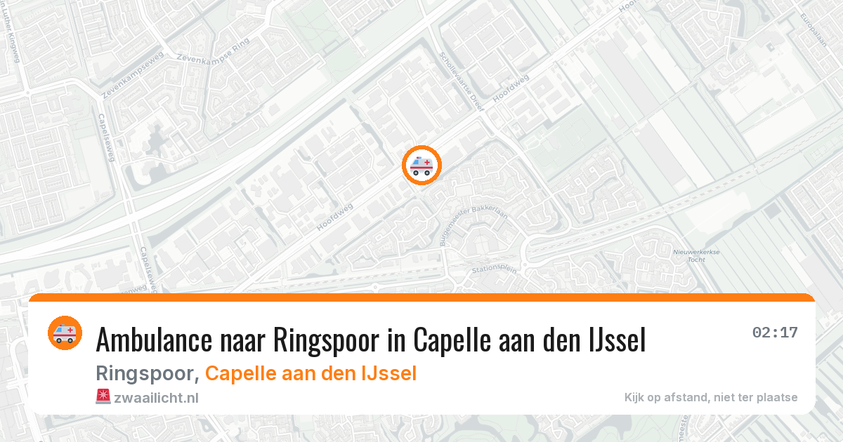 Ambulance naar Ringspoor in Capelle aan den IJssel — 1 jul 2026
