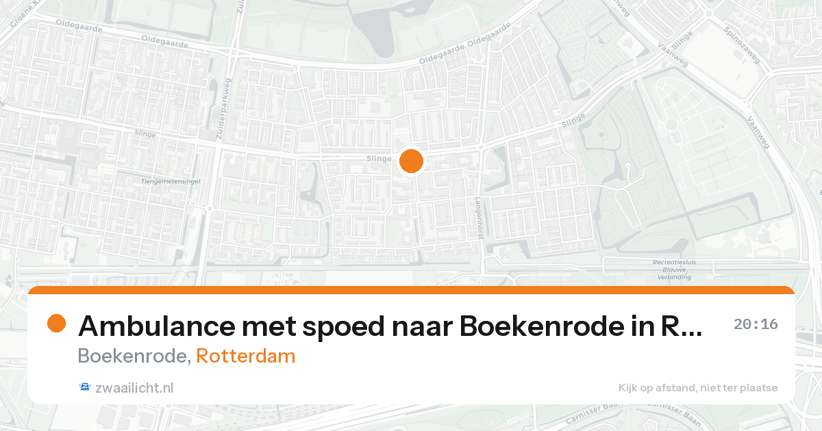 Ambulance met spoed naar Boekenrode in Rotterdam — 30 jan 2026