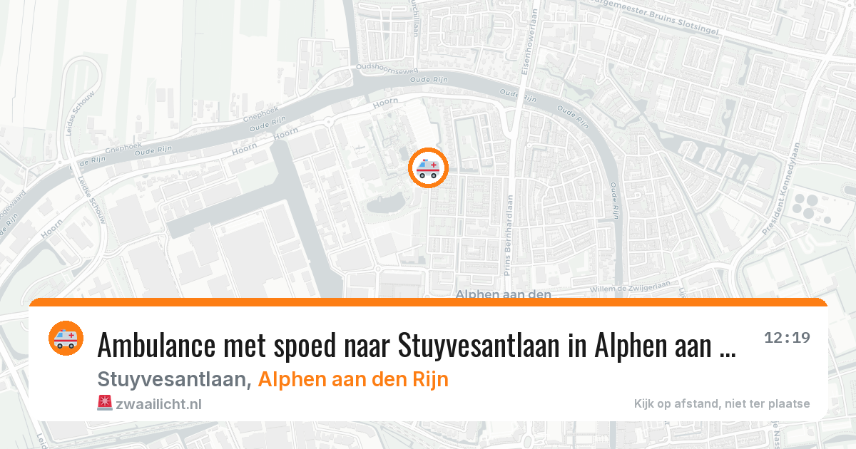 Ambulance met spoed naar Stuyvesantlaan in Alphen aan den Rijn — 5 mei 2026