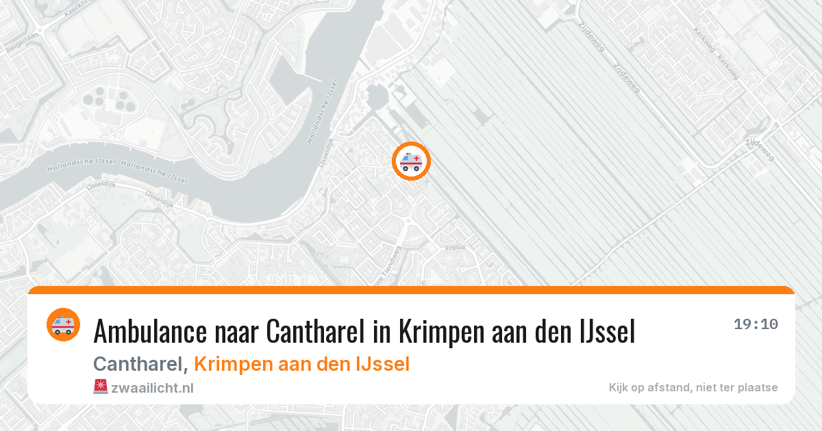 Ambulance naar Cantharel in Krimpen aan den IJssel — 7 jul 2026