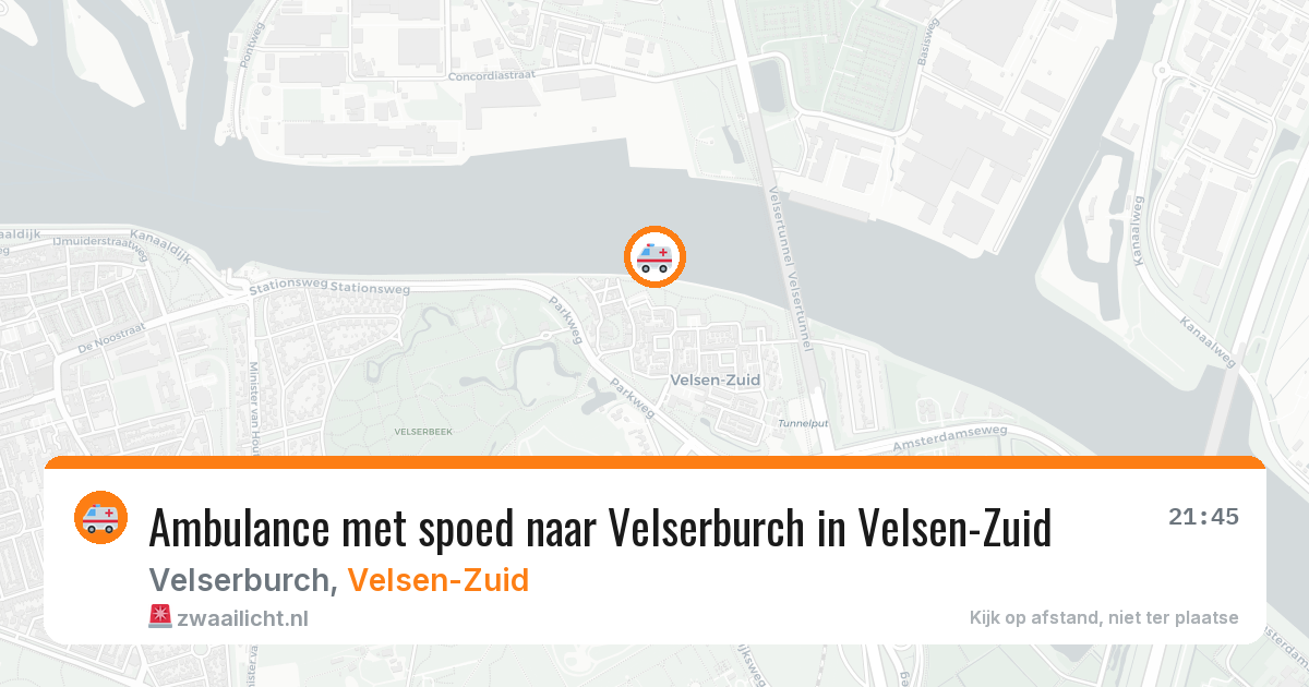 Ambulance met spoed naar Velserburch in Velsen-Zuid — 24 jul 2026
