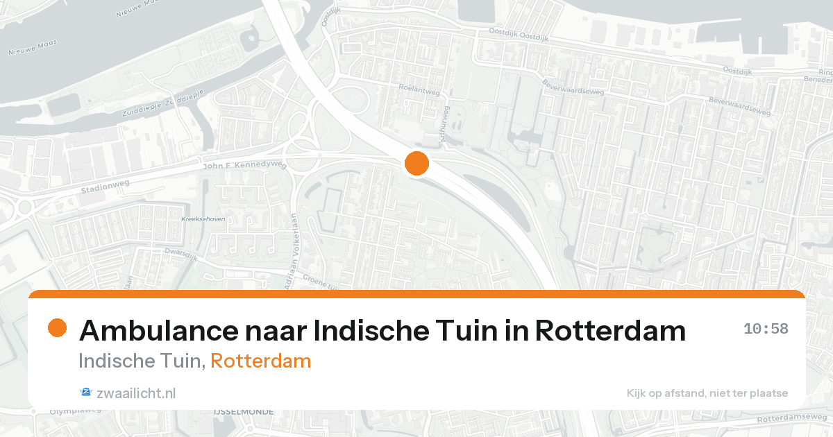 Ambulance naar Indische Tuin in Rotterdam — 21 aug 2026