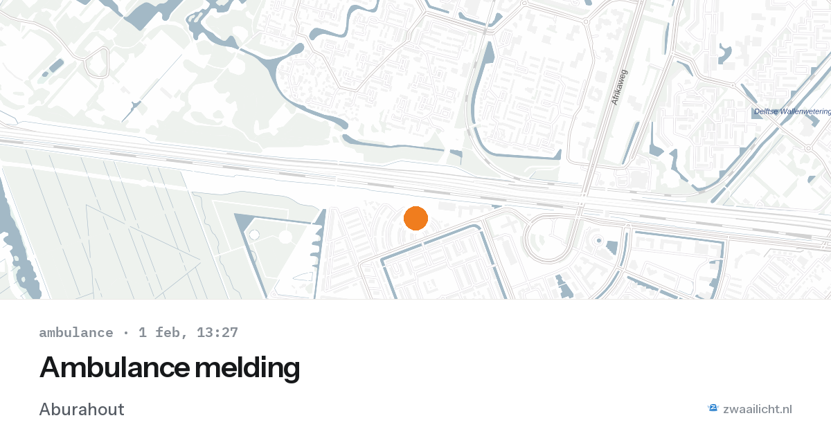 Ambulance melding — 1 feb 2026