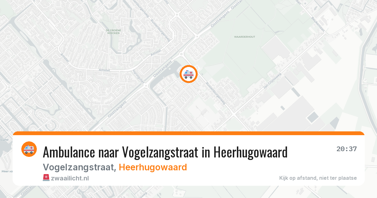 Ambulance naar Vogelzangstraat in Heerhugowaard — 21 jul 2026