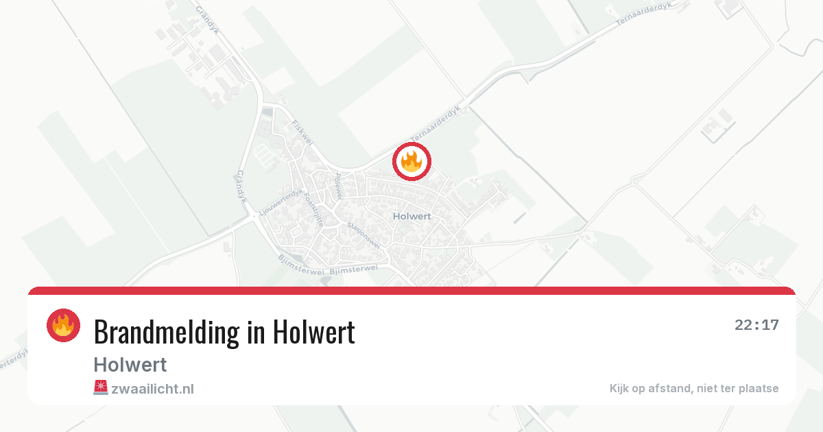 Brandmelding in Holwert — 24 mrt 2026
