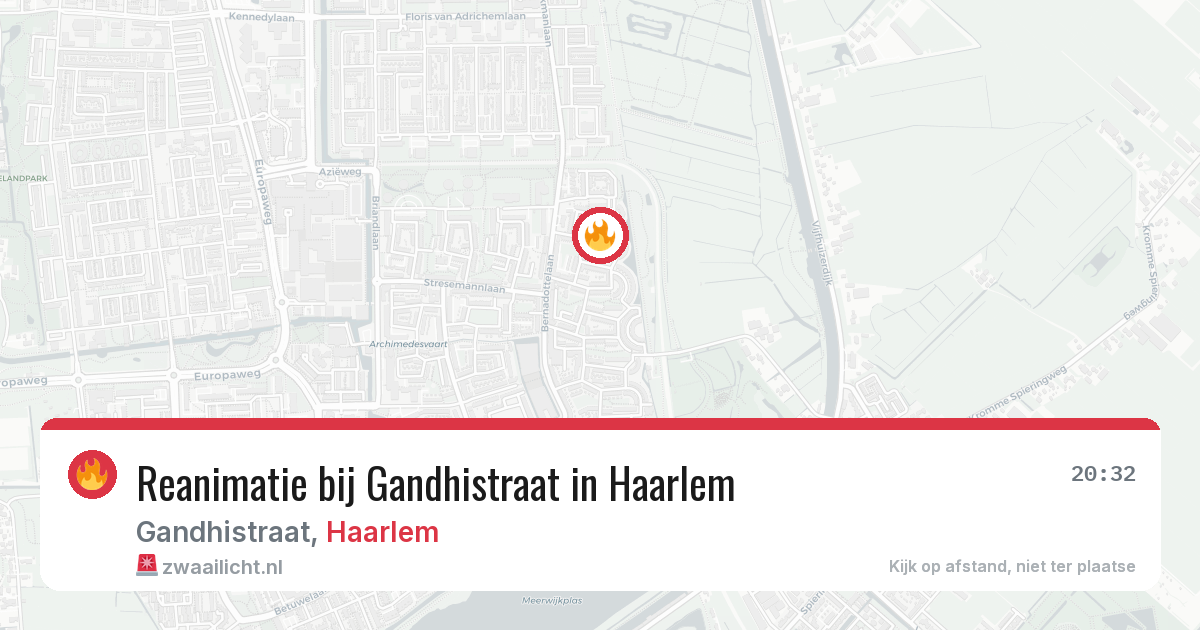 Reanimatie bij Gandhistraat in Haarlem — 9 jul 2026