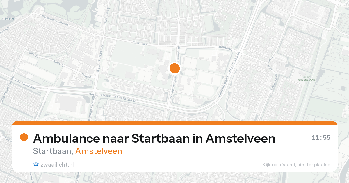Ambulance naar Startbaan in Amstelveen — 23 jul 2026