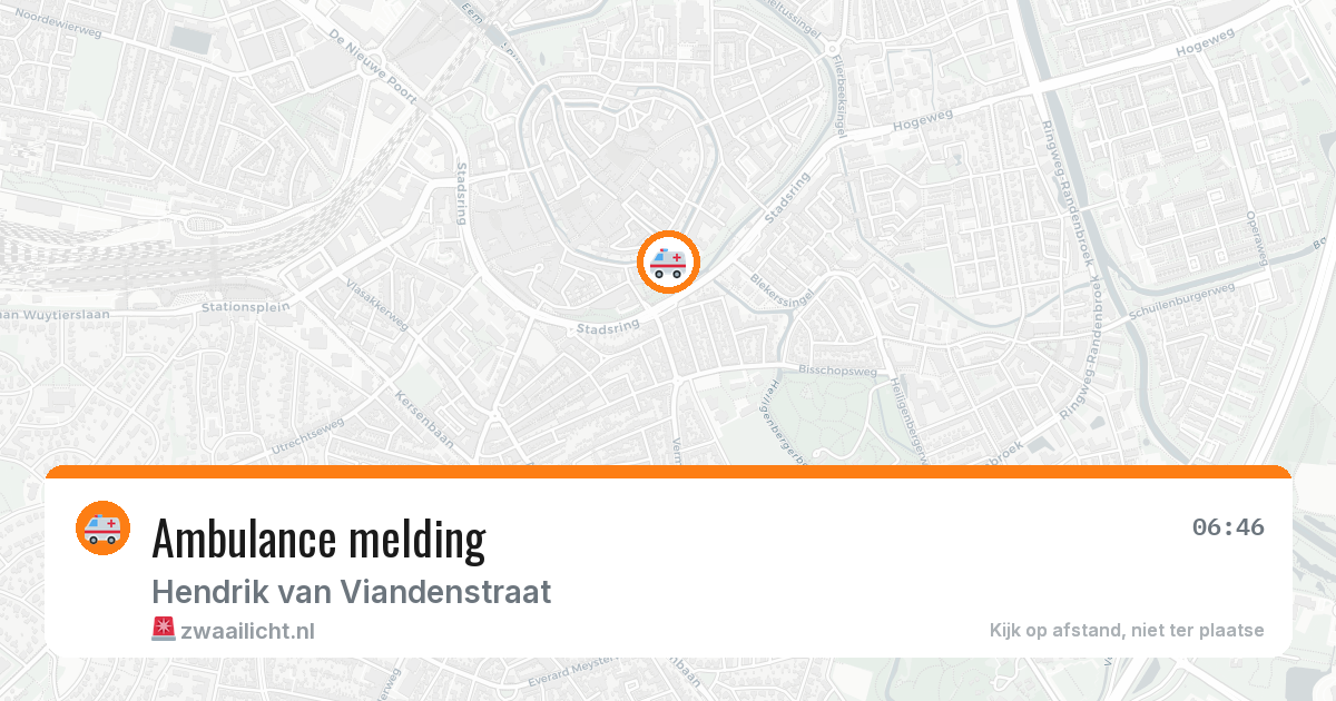Ambulance melding — 10 aug 2026