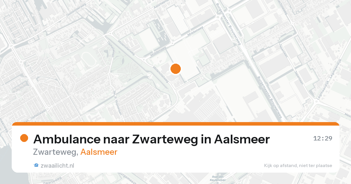 Ambulance naar Zwarteweg in Aalsmeer — 10 jun 2026