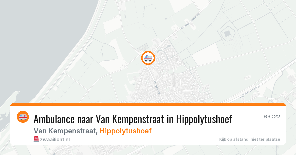 Ambulance naar Van Kempenstraat in Hippolytushoef — 28 mei 2026