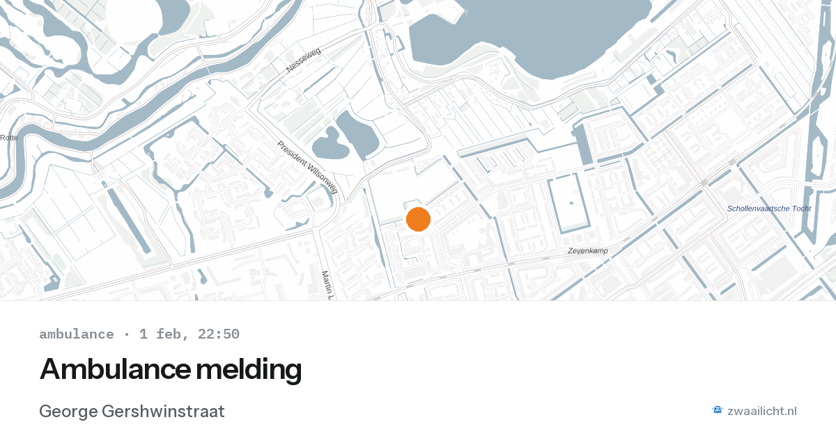Ambulance melding — 1 feb 2026