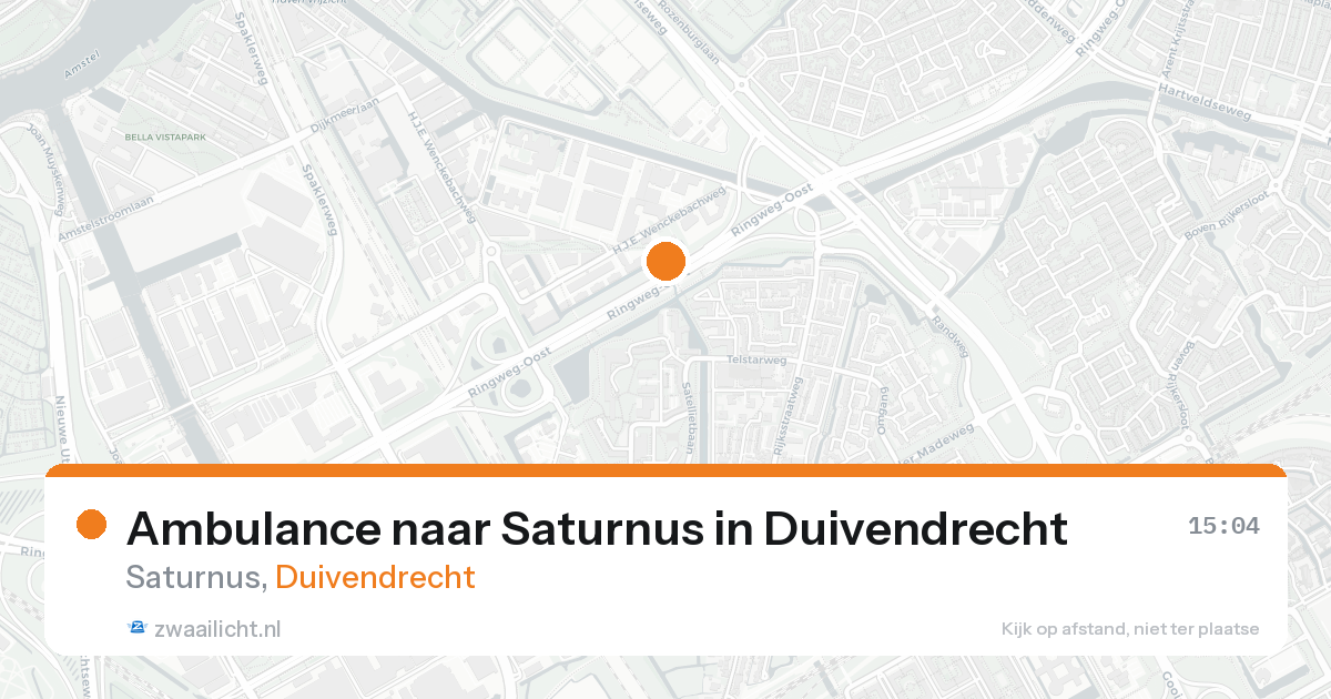 Ambulance naar Saturnus in Duivendrecht — 30 jan 2026