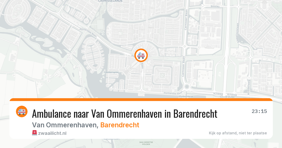Ambulance naar Van Ommerenhaven in Barendrecht — 20 jun 2026