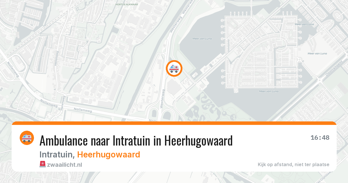 Ambulance naar Intratuin in Heerhugowaard — 24 mei 2026