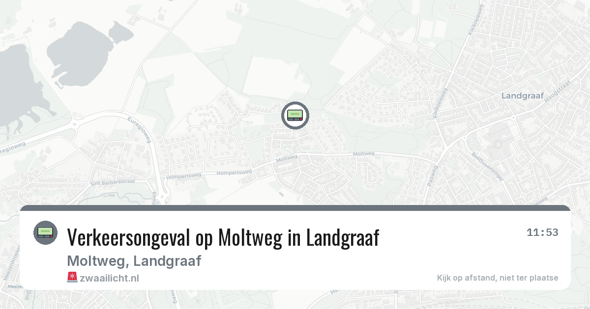 Verkeersongeval op Moltweg in Landgraaf — 28 jun 2026