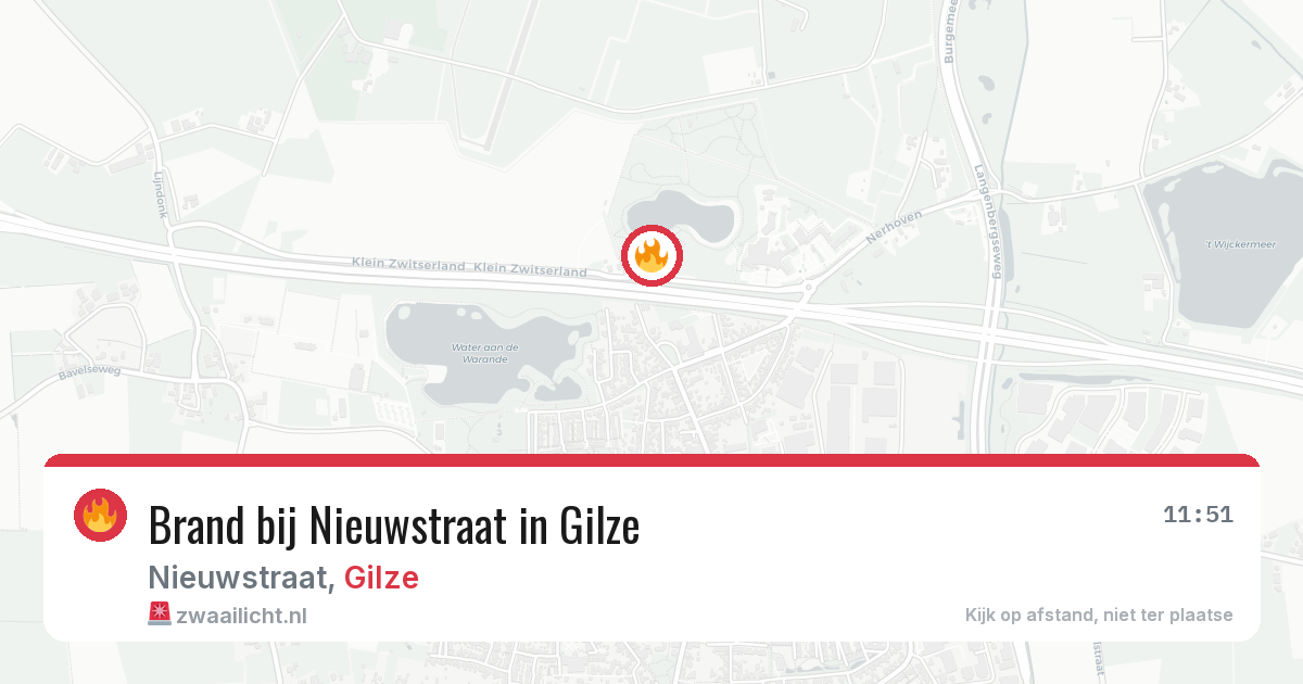 Brand bij Nieuwstraat in Gilze — 5 jul 2026