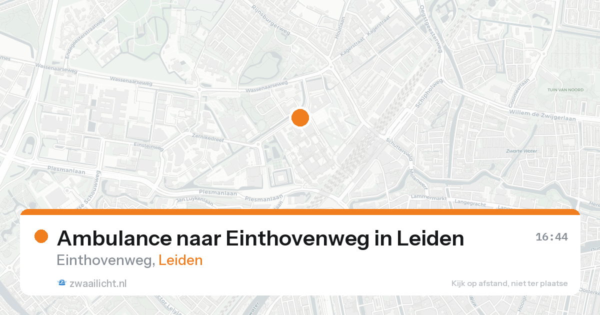 Ambulance naar Einthovenweg in Leiden — 17 jun 2026