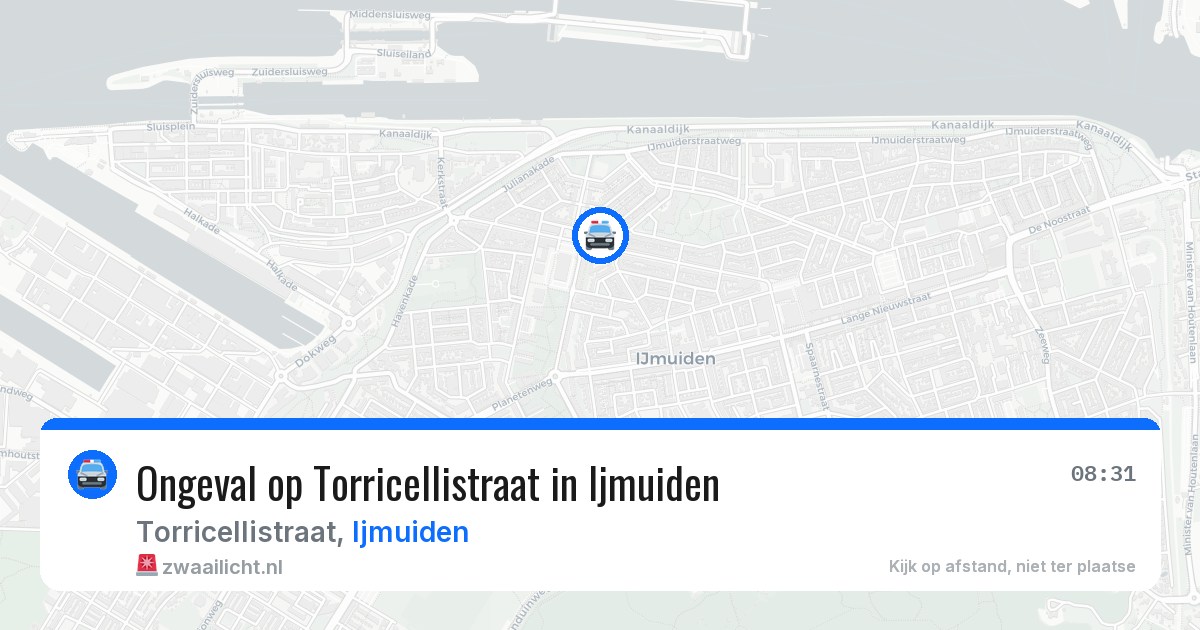 Ongeval op Torricellistraat in Ijmuiden — 29 mei 2026