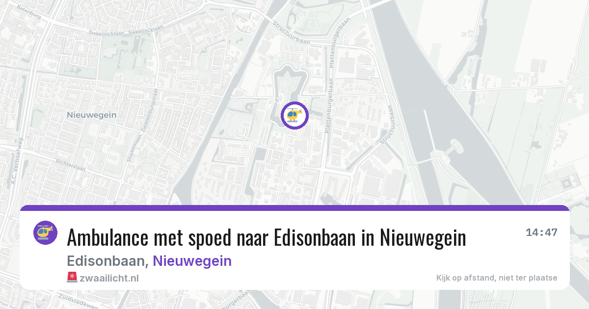 Ambulance met spoed naar Edisonbaan in Nieuwegein — 1 jun 2026