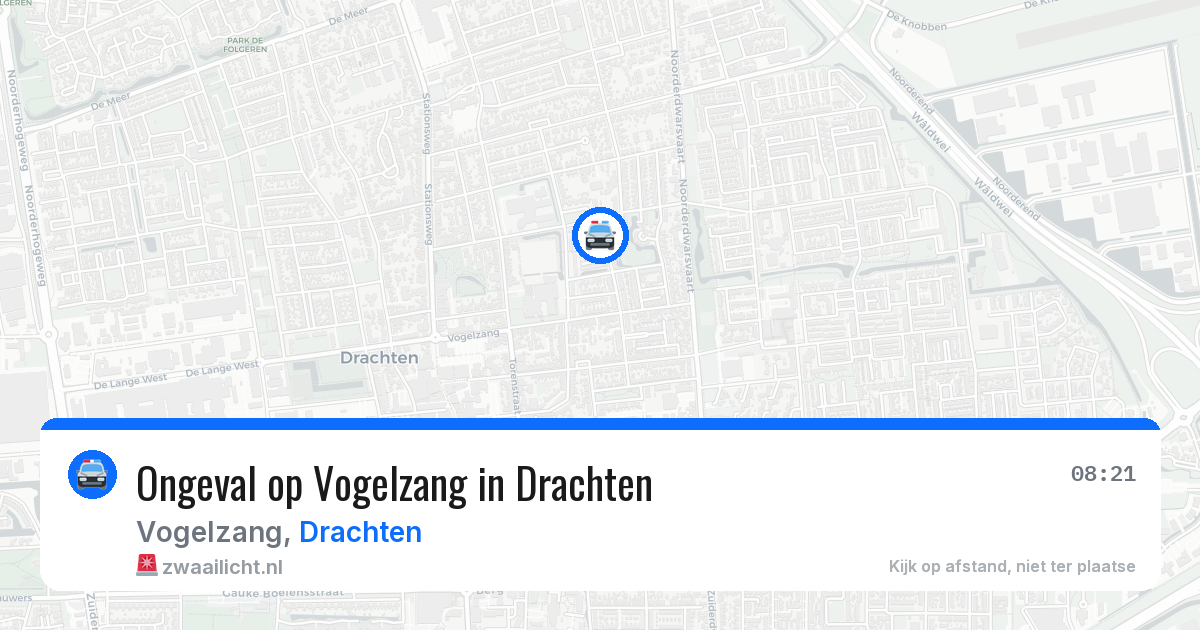 Ongeval op Vogelzang in Drachten — 19 jan 2026