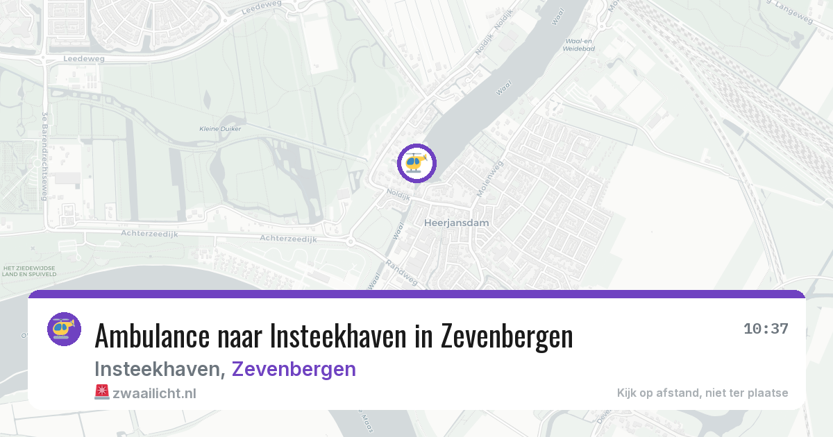 Ambulance naar Insteekhaven in Zevenbergen — 12 aug 2026
