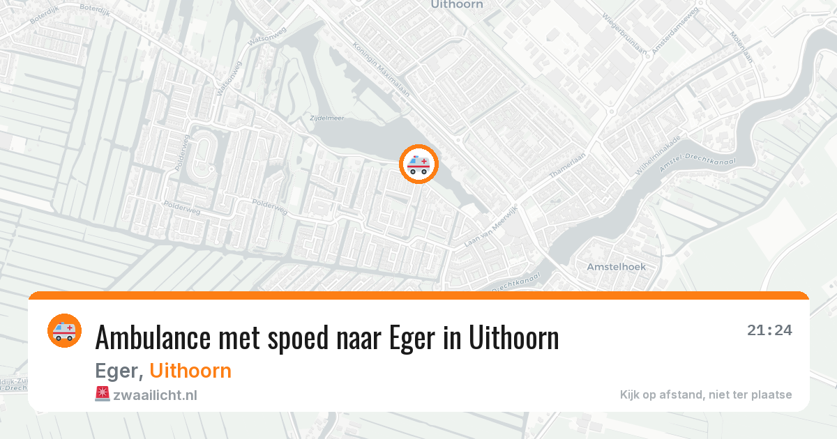 Ambulance met spoed naar Eger in Uithoorn — 29 jun 2026