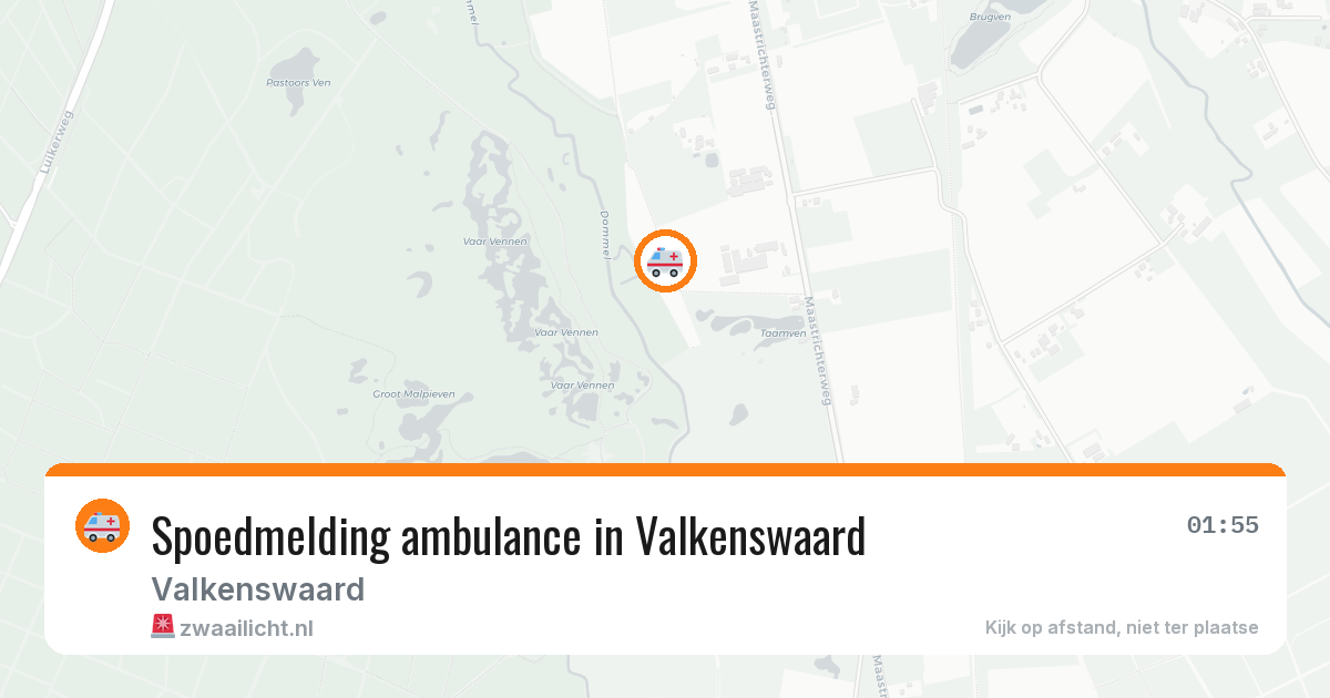 Spoedmelding ambulance in Valkenswaard — 6 jul 2026