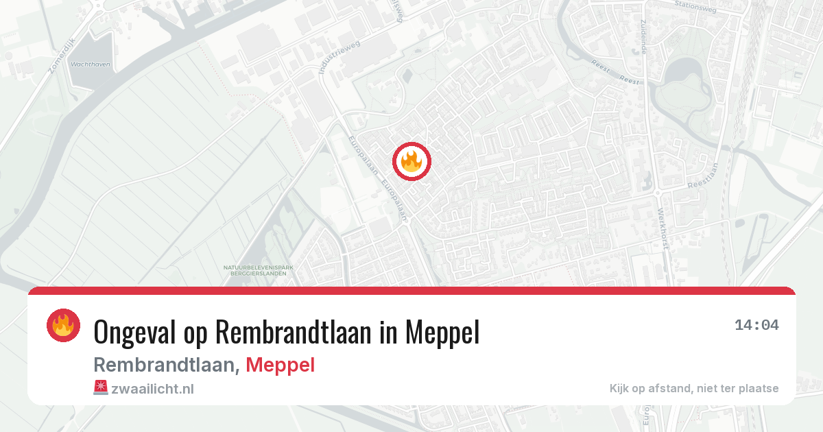Ongeval op Rembrandtlaan in Meppel — 23 apr 2026