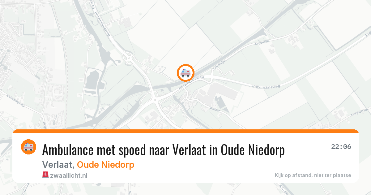 Ambulance met spoed naar Verlaat in Oude Niedorp — 21 apr 2026