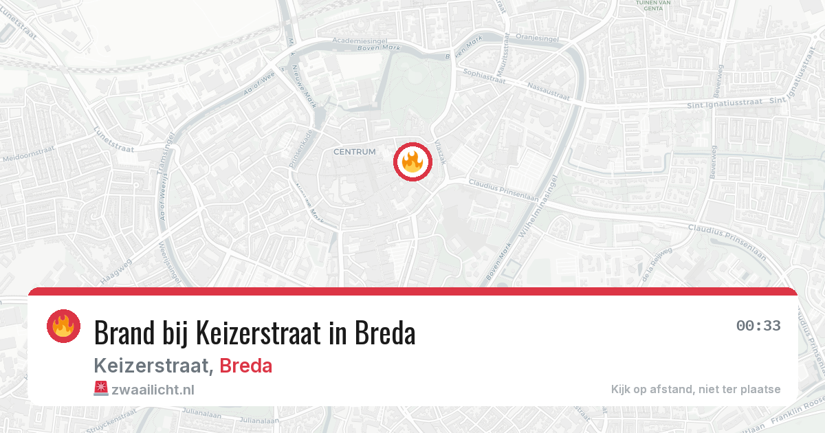 Brand bij Keizerstraat in Breda — 29 mei 2026