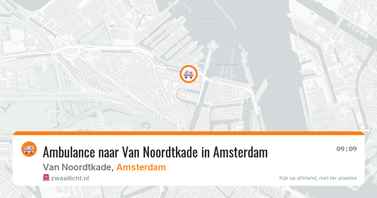 Ambulance naar Van Noordtkade in Amsterdam — 28 jun 2026