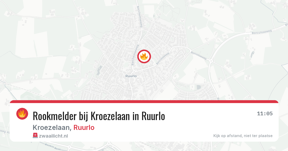 Rookmelder bij Kroezelaan in Ruurlo — 4 aug 2026