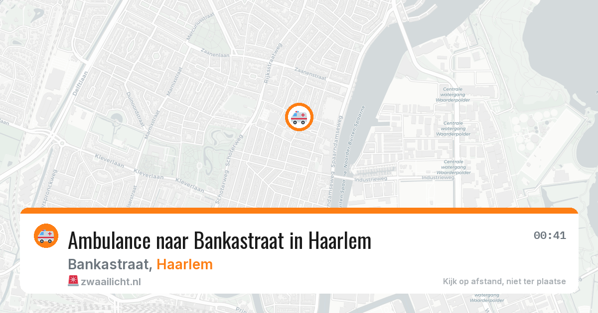 Ambulance naar Bankastraat in Haarlem — 27 mrt 2026