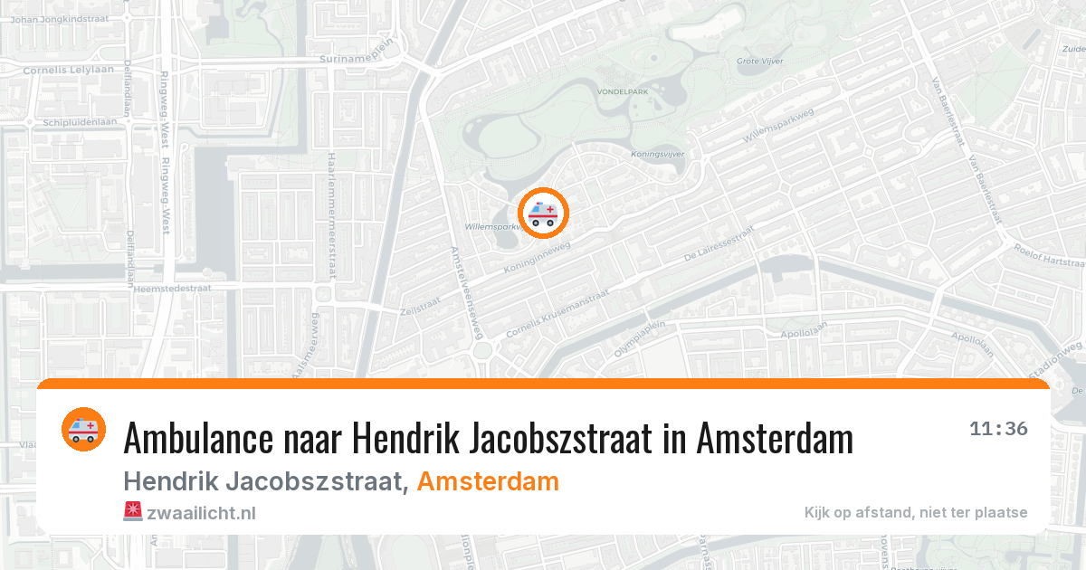 Ambulance naar Hendrik Jacobszstraat in Amsterdam — 19 jun 2026