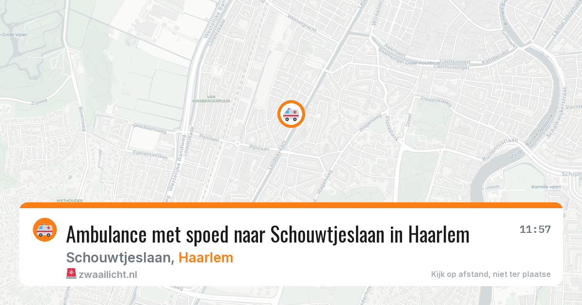 Ambulance met spoed naar Schouwtjeslaan in Haarlem — 15 jun 2026