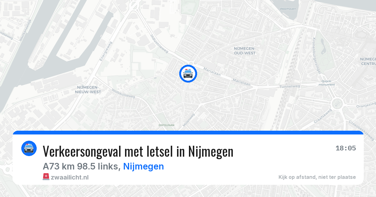 Verkeersongeval met letsel in Nijmegen — 16 mei 2026