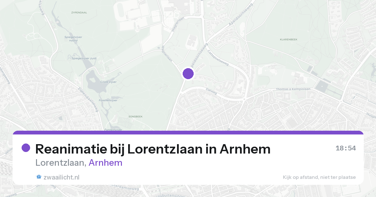 Reanimatie bij Lorentzlaan in Arnhem — 22 aug 2026